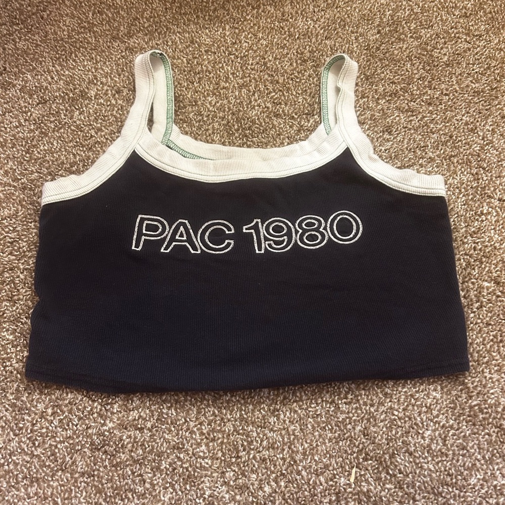 Altru Black and White Crop Top